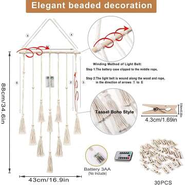 Teen Girls Boho Decor: Photo Display & Dream Catchers