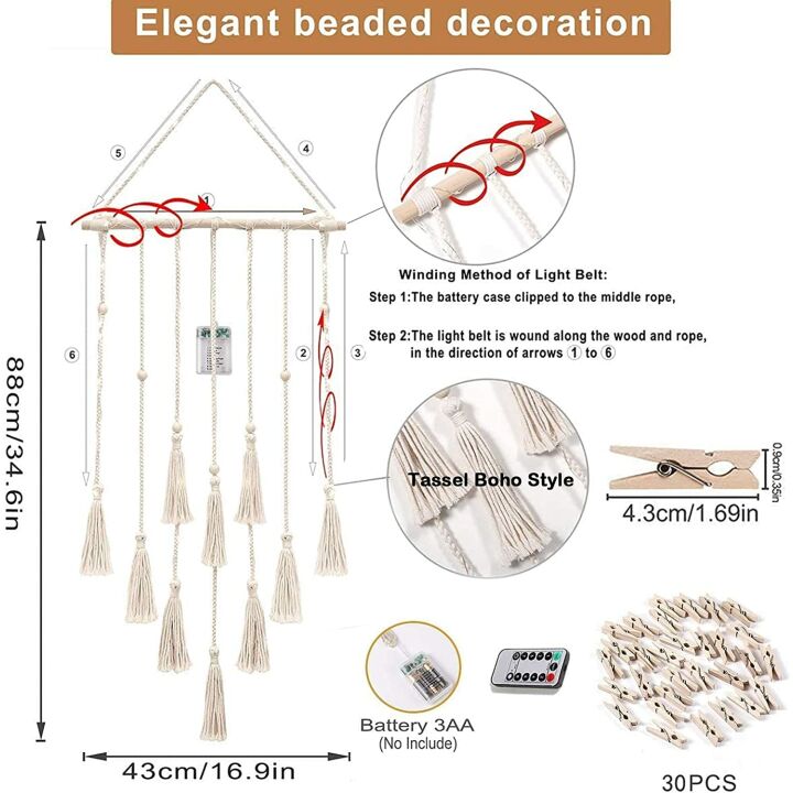 Teen Girls Boho Decor: Photo Display & Dream Catchers