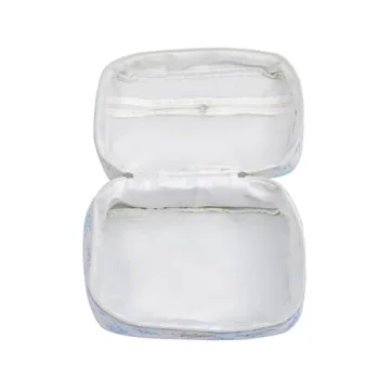 Chic RSRSLEII Quilted Makeup Bag for Travel and Home