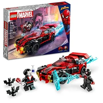 LEGO Marvel Spider-Man Miles Morales vs. Morbius 76244 Building Toy - Thrilling Race Car Adventure w...