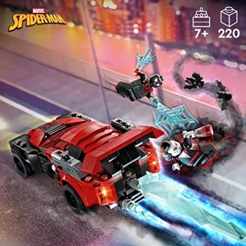 LEGO Marvel Spider-Man Miles Morales vs Morbius Race Car Set