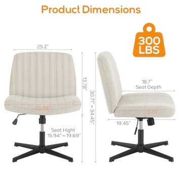 DUMOS Criss Cross Chair for Ergonomic Comfort and Style
