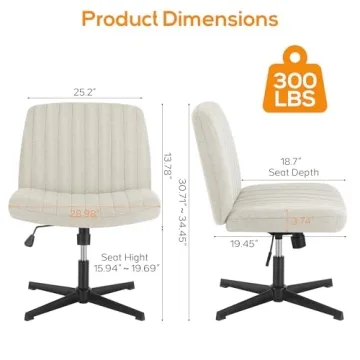 DUMOS Criss Cross Chair for Ergonomic Comfort and Style