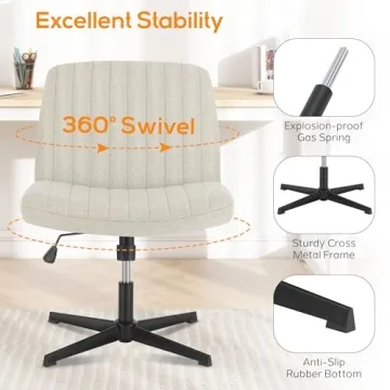 DUMOS Criss Cross Chair for Ergonomic Comfort and Style