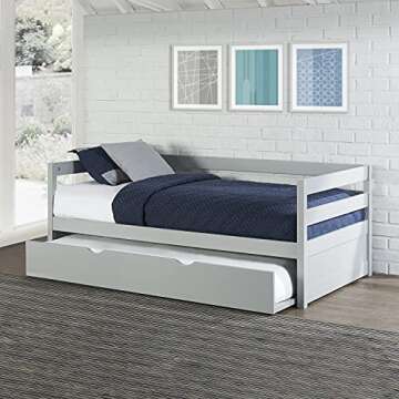 Hillsdale Furniture Caspian, Gray Daybed with Trundle,