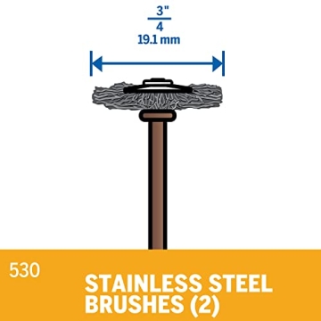 Dremel 530-02 Stainless Steel Brushes for Polishing