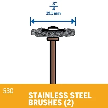 Dremel 530-02 Stainless Steel Brushes for Polishing