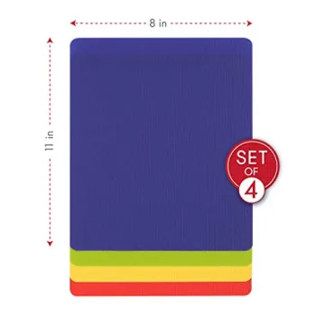 Grippmats Colorful Flexible Cutting Board Set of Four