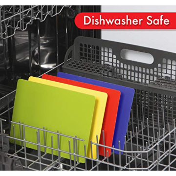 Grippmats Colorful Flexible Cutting Board Set of Four