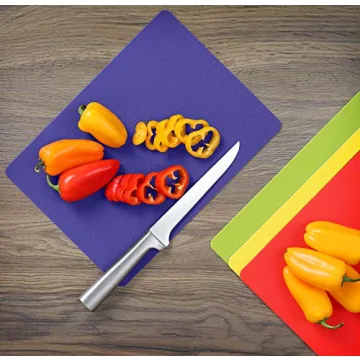 Grippmats Colorful Flexible Cutting Board Set of Four