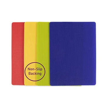 Grippmats Colorful Flexible Cutting Board Set of Four