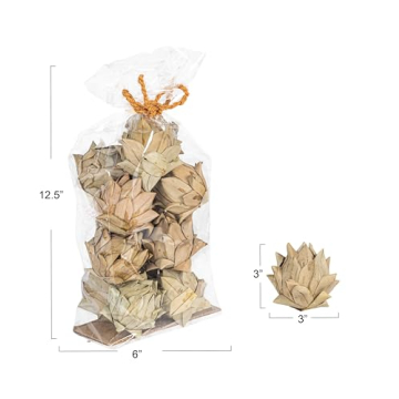Natural Palm Leaf Artichokes - Unique Home Decor