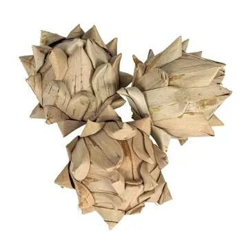 Natural Palm Leaf Artichokes - Unique Home Decor