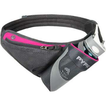PYFK Running Belt with Water Bottle Holder for Runners