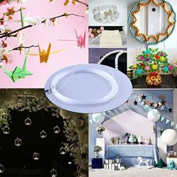 Invisible Hanging Wire Supports 60lbs, 98Feet Clear Nylon Wire