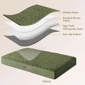 EHEYCIGA Orthopedic Dog Bed for Large Dogs - 36x27