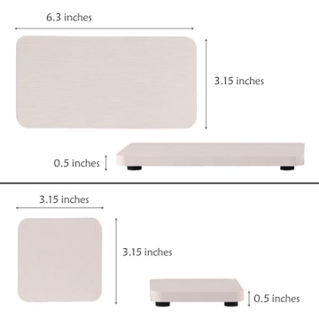 NiuYichee Absorbent Diatomite Coasters for Modern Homes