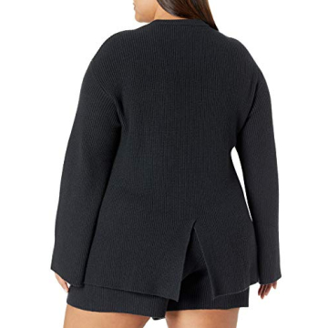 The Drop Women's Alice Crewneck Pullover Sweater Black