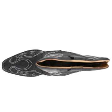 ROPER Womens Riley Round Toe Casual Boots Mid Calf Low Heel 1-2" - Black - Size 9 B