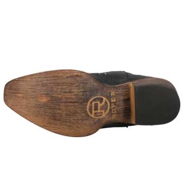 ROPER Womens Riley Round Toe Casual Boots Mid Calf Low Heel 1-2" - Black - Size 9 B