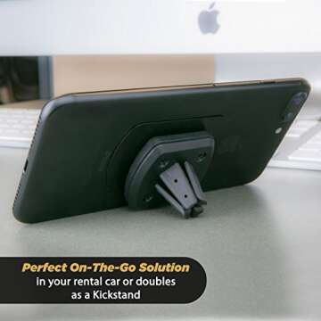 Scosche MAGVM2 MagicMount Magnetic Phone Mount for Car Air Vent, Universal Cell Phone Holder for Car, Hands Free Car Vent Mount, Strong Magnet Hold, Compatible with iPhone, Samsung, and All Devices