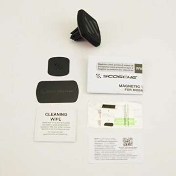 Scosche MAGVM2 MagicMount Magnetic Phone Mount for Car Air Vent, Universal Cell Phone Holder for Car, Hands Free Car Vent Mount, Strong Magnet Hold, Compatible with iPhone, Samsung, and All Devices