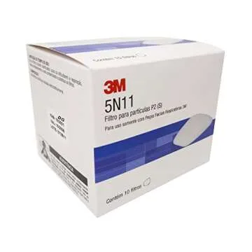 3M N95 Respirator Filter, 5N11, Disposable, Helps Protect Against Non-Oil Based Particulates, Use Wi...