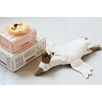 Stylish 3 Sprouts Eco-Friendly Storage Crate - Cream