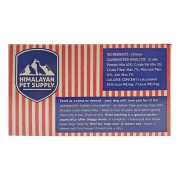 Himalayan Yak Cheese Dog Chew Yaky Charm Cheese Puffs | Microwave Dog Treats | USA MADE | Naturally Gluten-Grain-Lactose Free | 1 Bag