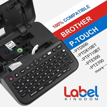 Durable 8-Pack TZ-251 Label Tape for Brother Label Makers