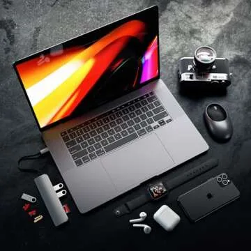 Satechi USB C Hub Multiport Adapter, USB C Docking Stationing Station with 4K HDMI, 60W USB C PD Charging, 2 USB-A, Ethernet, Micro/SD Card Readers, for MacBook Pro/Air M1 M2 M3, Windows - Space Gray