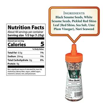 Eden Shake Furikake Rice Seasoning - Authentic Japanese Flavor