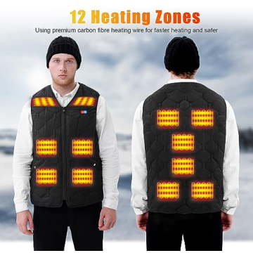 Rrtizan Heating Vest with Battery Pack for Winter Outdoor Use