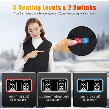 Rrtizan Heating Vest with Battery Pack for Winter Outdoor Use