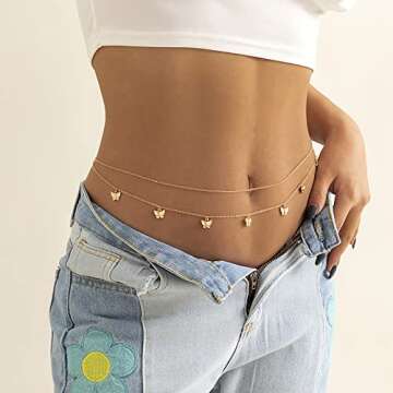 Stylish Layered Beaded Waist Chains for Women - Sexy Belly Chain Jewelry