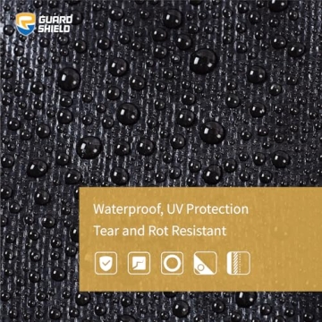 GUARD SHIELD Heavy Duty Waterproof Black Poly Tarp 10mil 16x20 Feet