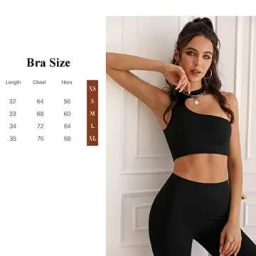 YFUNNLE Womens Sexy Cute Sports Bra Moisture Wicking Neon Orange BLue Crop Tank Asymmetrical Tops for Women(M, Blue)