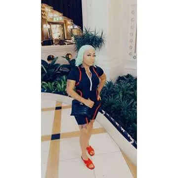 GOKATOSAU Women's Sexy Front Zip Catsuit Short Sleeve Catsuit Stand Collar Bodycon Club Mini Jumpsuit Black