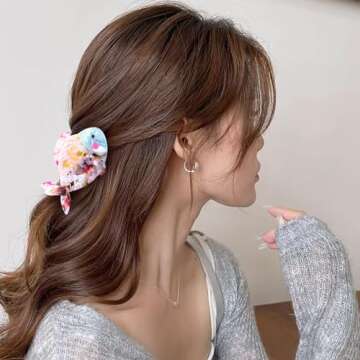 Ocean-Inspired Acrylic Fish Hair Claw Clip for All Styles