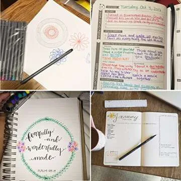 ai-natebok Fineliner Color Pens Set, 0.38mm Fine Tip Pens, Porous Fine Point Makers Drawing Pen, Perfect for Writing in Bullet Journal and Planner, 24 Assorted Colors