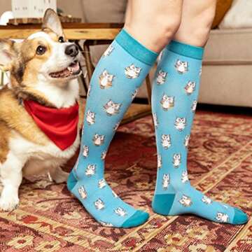 Compression Socks 20-30 mmHg for Nurses and Travelers