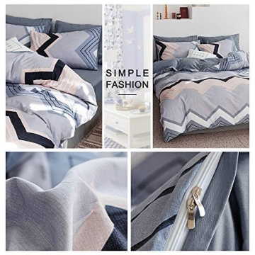 VClife King Duvet Cover Premium Cotton Bedding Set
