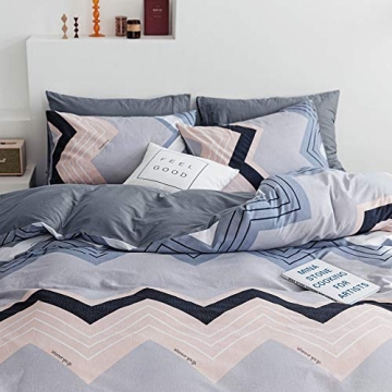VClife King Duvet Cover Premium Cotton Bedding Set