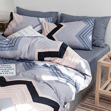 VClife King Duvet Cover Premium Cotton Bedding Set