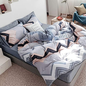 VClife King Duvet Cover Premium Cotton Bedding Set