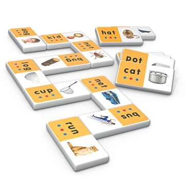 Junior Learning CVC Match & Learn Dominoes