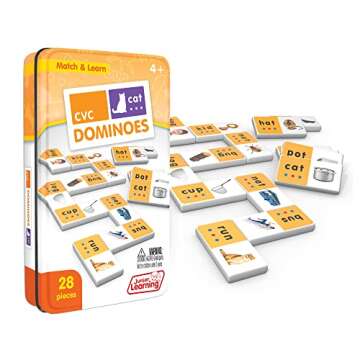 Junior Learning CVC Match & Learn Dominoes