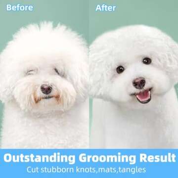 JASWELL Safe Grooming Tool for Dogs & Cats - No More Mats