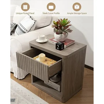 SICOTAS Night Stand Set of 2 Stylish Modern Furniture