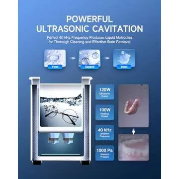 CREWORKS 3L Ultrasonic Cleaner for Sparkling Results